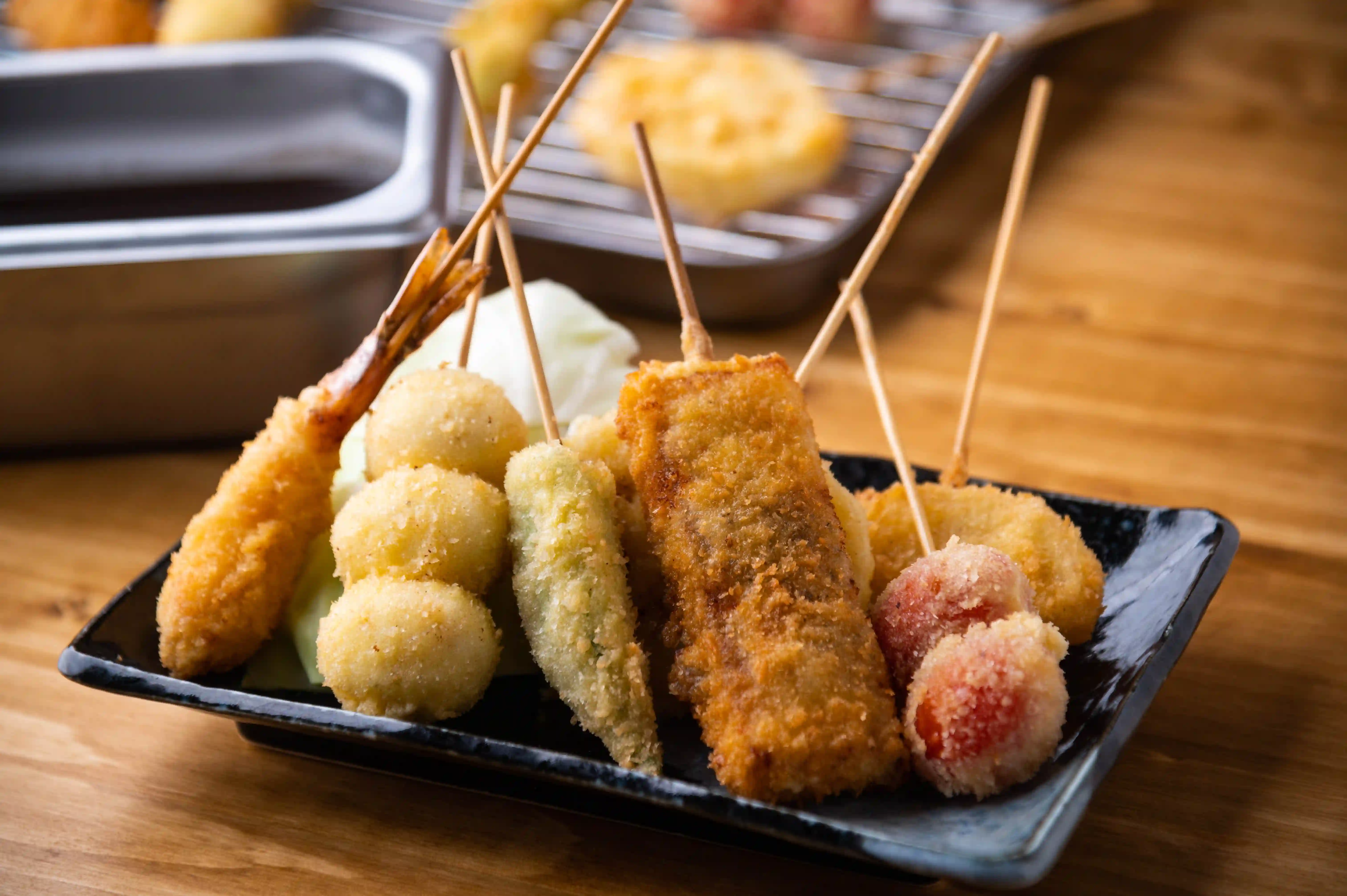 Kushikatsu — Osaka's crispy deep-fried skewers